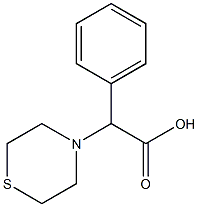 2-phenyl-2-(thiomorpholin-4-yl)acetic acid Structure