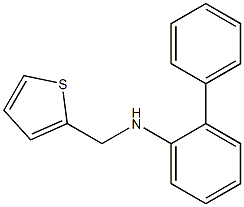 2-phenyl-N-(thiophen-2-ylmethyl)aniline Struktur