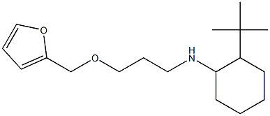 2-tert-butyl-N-[3-(furan-2-ylmethoxy)propyl]cyclohexan-1-amine Struktur