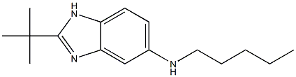 2-tert-butyl-N-pentyl-1H-1,3-benzodiazol-5-amine Structure