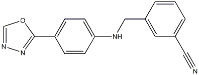 3-({[4-(1,3,4-oxadiazol-2-yl)phenyl]amino}methyl)benzonitrile
