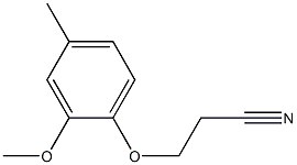 3-(2-methoxy-4-methylphenoxy)propanenitrile Structure