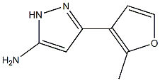 3-(2-methyl-3-furyl)-1H-pyrazol-5-amine Struktur