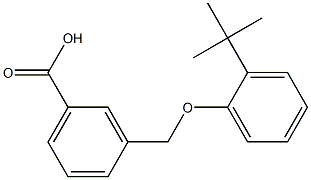 3-(2-tert-butylphenoxymethyl)benzoic acid Struktur