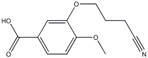 3-(3-cyanopropoxy)-4-methoxybenzoic acid Structure