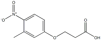 3-(3-methyl-4-nitrophenoxy)propanoic acid Structure