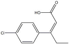 3-(4-chlorophenyl)pent-2-enoic acid Structure