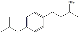  3-(4-isopropoxyphenyl)-1-methylpropylamine