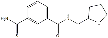 3-(aminocarbonothioyl)-N-(tetrahydrofuran-2-ylmethyl)benzamide Structure
