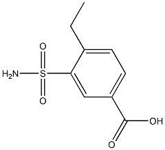 3-(aminosulfonyl)-4-ethylbenzoic acid Structure