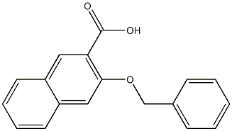 3-(benzyloxy)naphthalene-2-carboxylic acid,,结构式