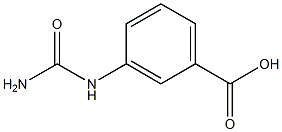 3-(carbamoylamino)benzoic acid Struktur