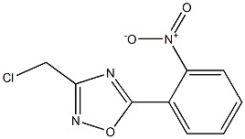 3-(chloromethyl)-5-(2-nitrophenyl)-1,2,4-oxadiazole 结构式