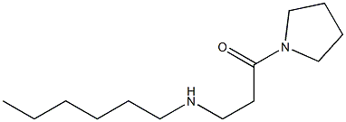 3-(hexylamino)-1-(pyrrolidin-1-yl)propan-1-one 结构式