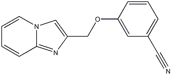 3-(imidazo[1,2-a]pyridin-2-ylmethoxy)benzonitrile Struktur