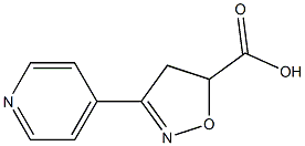 3-(pyridin-4-yl)-4,5-dihydro-1,2-oxazole-5-carboxylic acid Structure