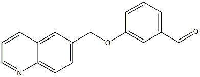 3-(quinolin-6-ylmethoxy)benzaldehyde Structure