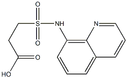 3-(quinolin-8-ylsulfamoyl)propanoic acid Structure