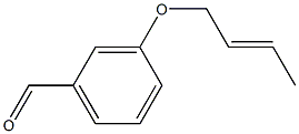 3-[(2E)-but-2-enyloxy]benzaldehyde Struktur