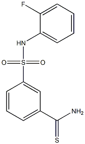 3-[(2-fluorophenyl)sulfamoyl]benzene-1-carbothioamide Structure