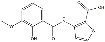 3-[(2-hydroxy-3-methoxybenzene)amido]thiophene-2-carboxylic acid