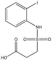 3-[(2-iodophenyl)sulfamoyl]propanoic acid Struktur