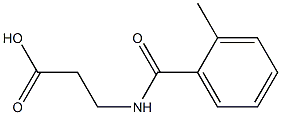 3-[(2-methylphenyl)formamido]propanoic acid Struktur