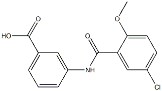3-[(5-chloro-2-methoxybenzene)amido]benzoic acid