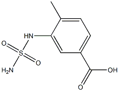 3-[(aminosulfonyl)amino]-4-methylbenzoic acid Structure