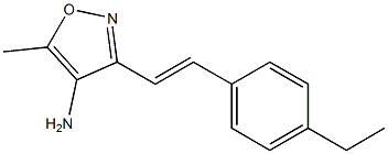 3-[(E)-2-(4-ethylphenyl)vinyl]-5-methylisoxazol-4-amine