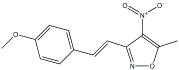 3-[(E)-2-(4-methoxyphenyl)vinyl]-5-methyl-4-nitroisoxazole 结构式