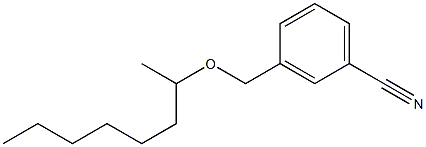 3-[(octan-2-yloxy)methyl]benzonitrile Structure