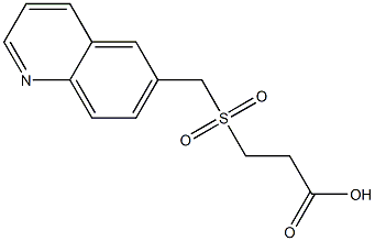 3-[(quinolin-6-ylmethane)sulfonyl]propanoic acid Structure