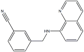 3-[(quinolin-8-ylamino)methyl]benzonitrile Structure