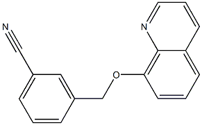 3-[(quinolin-8-yloxy)methyl]benzonitrile Structure