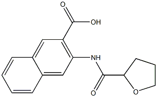 3-[(tetrahydrofuran-2-ylcarbonyl)amino]-2-naphthoic acid Structure
