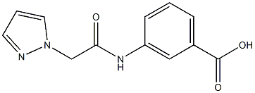 3-[2-(1H-pyrazol-1-yl)acetamido]benzoic acid