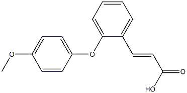  3-[2-(4-methoxyphenoxy)phenyl]prop-2-enoic acid