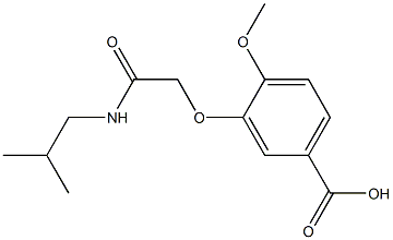 3-[2-(isobutylamino)-2-oxoethoxy]-4-methoxybenzoic acid Structure