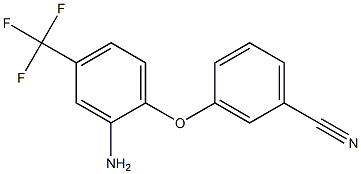 3-[2-amino-4-(trifluoromethyl)phenoxy]benzonitrile Structure