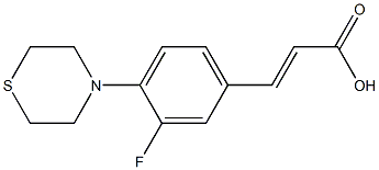  3-[3-fluoro-4-(thiomorpholin-4-yl)phenyl]prop-2-enoic acid