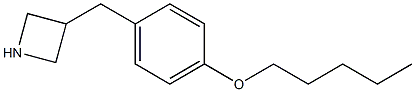 3-[4-(pentyloxy)benzyl]azetidine Struktur