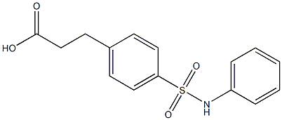 3-[4-(phenylsulfamoyl)phenyl]propanoic acid 结构式
