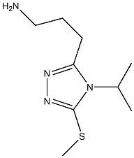 3-[4-isopropyl-5-(methylthio)-4H-1,2,4-triazol-3-yl]propan-1-amine