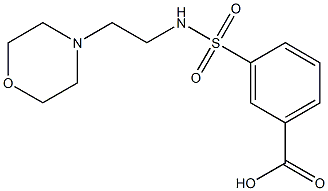 3-{[2-(morpholin-4-yl)ethyl]sulfamoyl}benzoic acid Structure