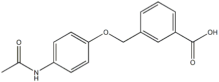 3-{[4-(acetylamino)phenoxy]methyl}benzoic acid