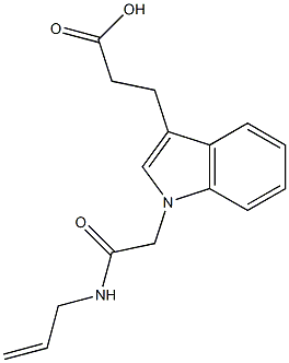 3-{1-[(prop-2-en-1-ylcarbamoyl)methyl]-1H-indol-3-yl}propanoic acid