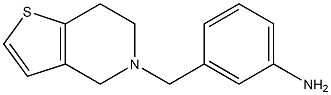 3-{4H,5H,6H,7H-thieno[3,2-c]pyridin-5-ylmethyl}aniline 结构式