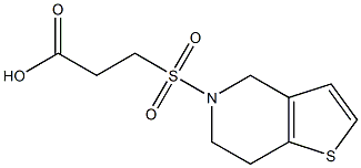 3-{4H,5H,6H,7H-thieno[3,2-c]pyridine-5-sulfonyl}propanoic acid 结构式