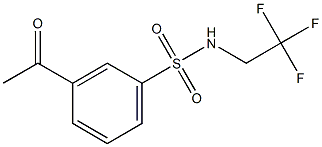 3-acetyl-N-(2,2,2-trifluoroethyl)benzene-1-sulfonamide